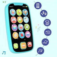 EVEON Playtel interaktivni dječji telefon, plavi