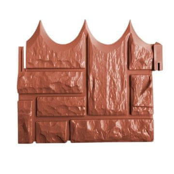 HOME & MARKER® Vrtna ograda s izgledom opeke, niska, protiv korova (rjava, 6 kom) | TERRABARIC