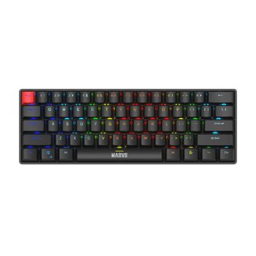 Marvo KG933G SABER 61 mehanička tipkovnica, RGB, USB-C, crna