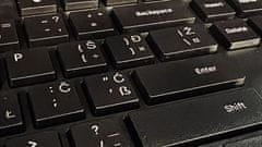 Marvo OFFICE KC411W COMBO bežični set tipkovnice i miša, SLO/HR raspored, ugrađeni stalak za telefon/tablet, crna