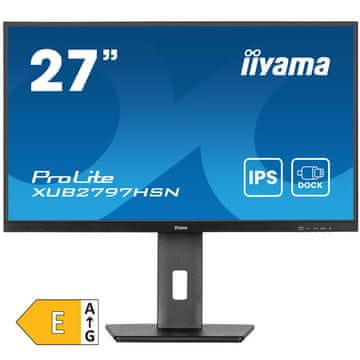 iiyama ProLite XUB2797HSN-B2 68,6cm (27") FHD IPS 100Hz HDMI/DP/USB-C zvučnici crni monitor