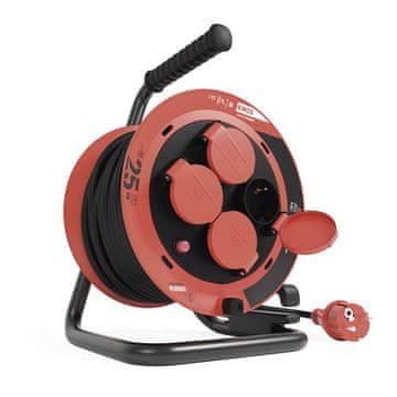 EMOS P082251 vanjski produžni kabel, 25 m, 4 utičnice