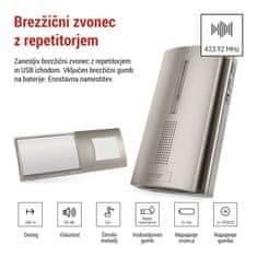 EMOS Bežično zvono P5763N, 3× AA, moguće produženje signala