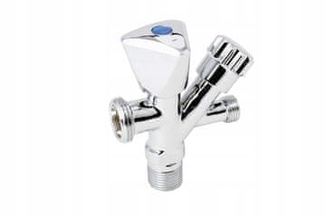 Hydroland Kombinirani kutni ventil 1/2 x 3/4 x 3/8