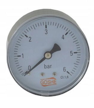 Manometar aksijalni 63mm 0-1,6 bar 1/4 x 1,5