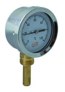 BIMETALNI RADIJALNI TERMOMETAR 63 MM 0-120°C 1/2""