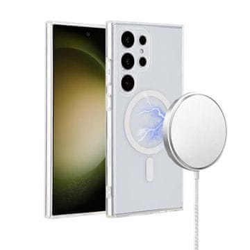 eSTUFF INFINITE OSLO Ultra prozirna magnetska maskica za Galaxy S24. Materijal: 86% reciklirani TPU i PC, ES67403003-BULK