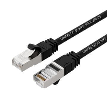 CAT6A S/FTP 1,5 m Crni LSZH, VISOKA FLEKSIBILNOST, LV-SFTP6A015B