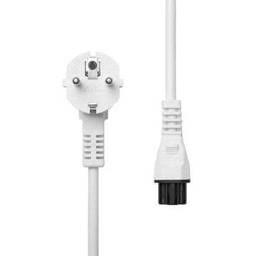 MicroConnect CEE 7/7 - C5 kabel za napajanje 3 m bijeli kutni Schuko, muško-ženski, PE010830W