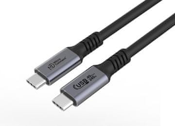 MicroConnect USB-C Premium USB4 Gen 3x2 kabel 0,5 m 40 Gbps, 240 W, USB4CC05-240 W