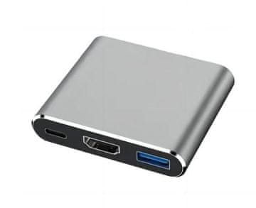 MicroConnect USB-C na USB 3.0 hub, HDMI, USB-C, MC-HUBAV1