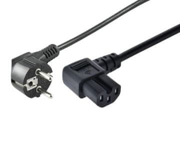 MicroConnect CEE 7/7 kabel za napajanje - kutni C15, 1,5 m, crni, MC-JT008/HT3W-H05VV-F-1.5