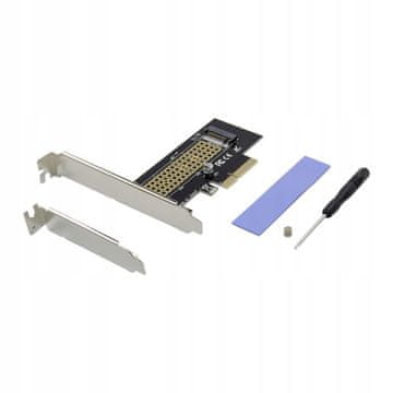MicroConnect adapter PCIe x4 M.2 NVMe SSD adapter