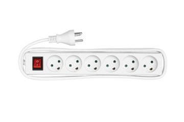 MicroConnect 6-polna danska produžna utičnica 3 m