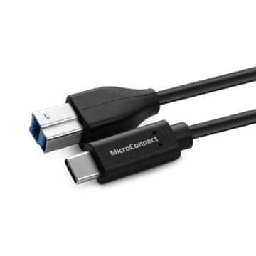 MicroConnect USB-C na USB 3.0 B kabel 5 m