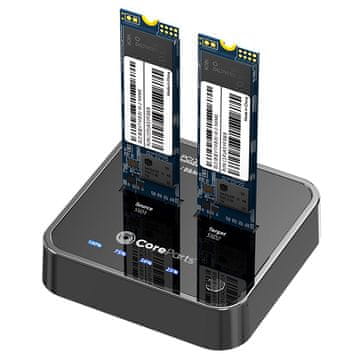 CoreParts USB3.2 tip C (10 Gbps) M.2, MS-CLONER-NVME
