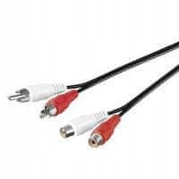MicroConnect audio kabel 2 x RCA 5 m