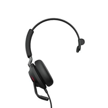 Jabra Evolve2 40, USB-A, MS Mono, Slušalice preko glave, Ured/Pozivni centar, Crna, Mono, 24089-899-999