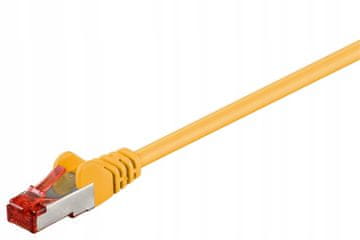 MicroConnect F/UTP CAT6 0,5 m žuti PVC