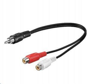 MicroConnect audio kabel 2 x RCA 0,2 m