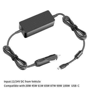 CoreParts USB-C auto punjač, MBXUSBC-DC0004
