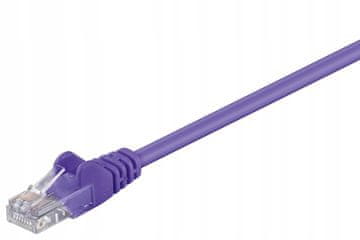 MicroConnect U/UTP CAT5e 0,25 m ljubičasti PVC