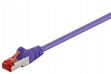 MicroConnect F/UTP CAT6 0,25 m ljubičasti PVC