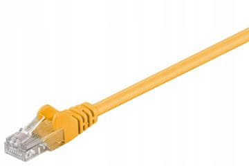 MicroConnect U/UTP CAT5e 0,25 m žuti PVC