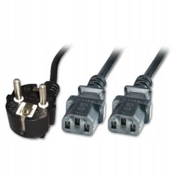 MicroConnect Schuko razdjelni kabel za napajanje - 2 x C13 1,8 m