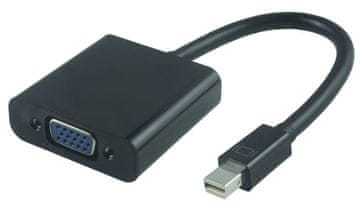 MicroConnect Mini Displayport-VGA MF crni
