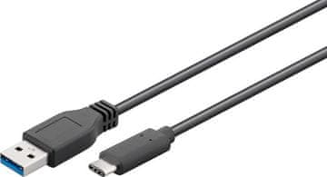 MicroConnect USB-C Gen1 - USB 3.0 A kabel od 2 m, 5 Gb