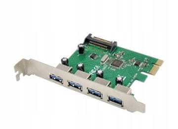 MicroConnect PCIe kartica s 4 USB 3.0 porta