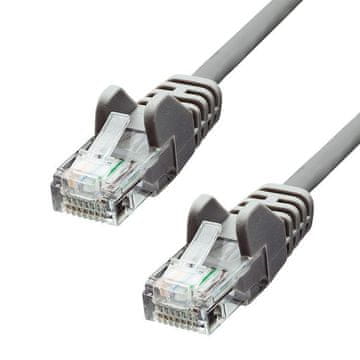 ProXtend CAT5e U/UTP CCA PVC Ethernet kabel sivi 25 cm, V-5UTP-0025G