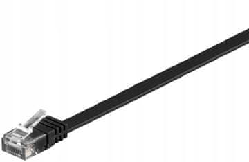 MicroConnect U/UTP CAT6 0,25M Crni ravni, V-UTP60025S-FLAT