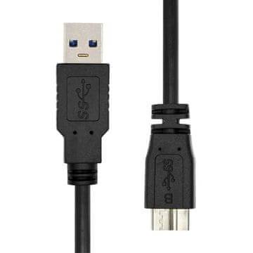 ProXtend USB 3.2 Gen1 A na Micro BM/M kabel crne boje 0,5 m, USB3AMB-0005
