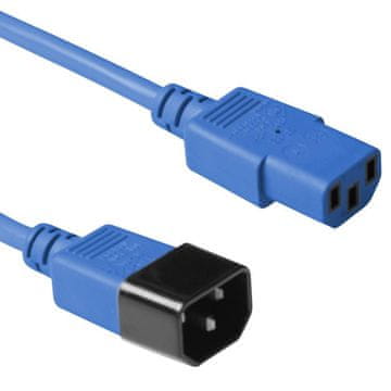 MicroConnect kabel za napajanje plavi C14F na C13M, 3 m, PE1413B3