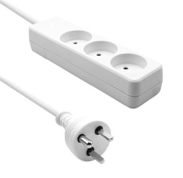ProXtend produžni kabel s 3 utičnice 15 m bijeli, DK/AN, K3-KIT15W