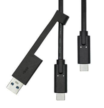 ProXtend USB-C 3.2 G2 kabel s USB-A adapterom 1 m, USBCWA-001
