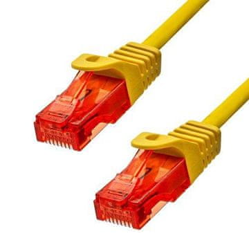 ProXtend CAT6 U/UTP CU LSZH Ethernet kabel žuti 25 cm, 6UTP-0025Y