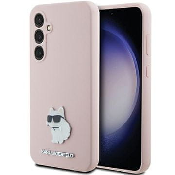 Karl Lagerfeld Karl Lagerfeld Silicone Choupette Metal Pin futrola za Samsung Galaxy S23 FE - roza