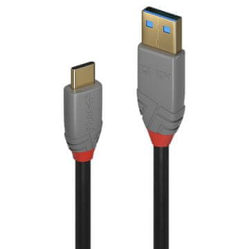 Lindy USB 3.2 kabel tipa A na C 0,5 m, 5A PD, Anthra Line, 36910
