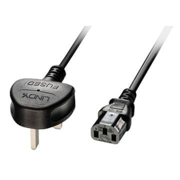 Lindy UK prema IEC C13 kabelu za napajanje 2 m S-6AUTP-0025O, 30433