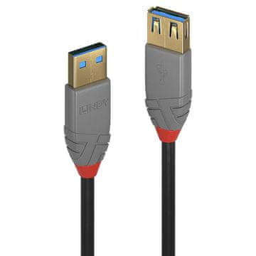 Lindy USB 3.2 produžni kabel tipa A 3 m Anthra Line 786D2AA, 36763