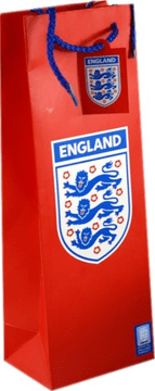 Elegantna crvena poklon vrećica za alkohol marke England 30 x 12 x 9 cm - Ukrasna vrećica za boce s originalnim pakiranjem 0,1 kg