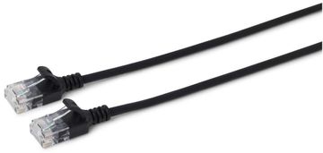 MicroConnect U/UTP CAT6A Slim 3M Crni, V-UTP6A03S-SLIM