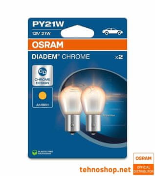 Osram ŽARULJA PY21W 7507DC-2BL DIADEM CHROME 12V BAU15s 2BL