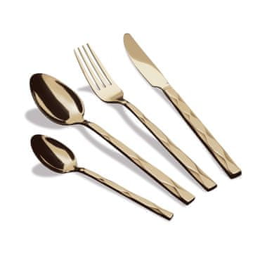 Set pribora za jelo od 24 dijela za 6 osoba, sjajni šampanjac, BH-3084