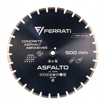 Asfalto dijamantni nož od 500 mm