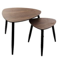 Atmosphera Set od 2 stola Mileo S, orah