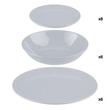 5Five® Colorama set posuđa od 18 dijelova od sive keramike